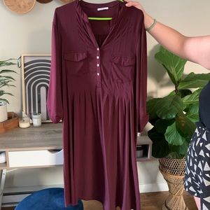 Burgundy Wine Dex Dress